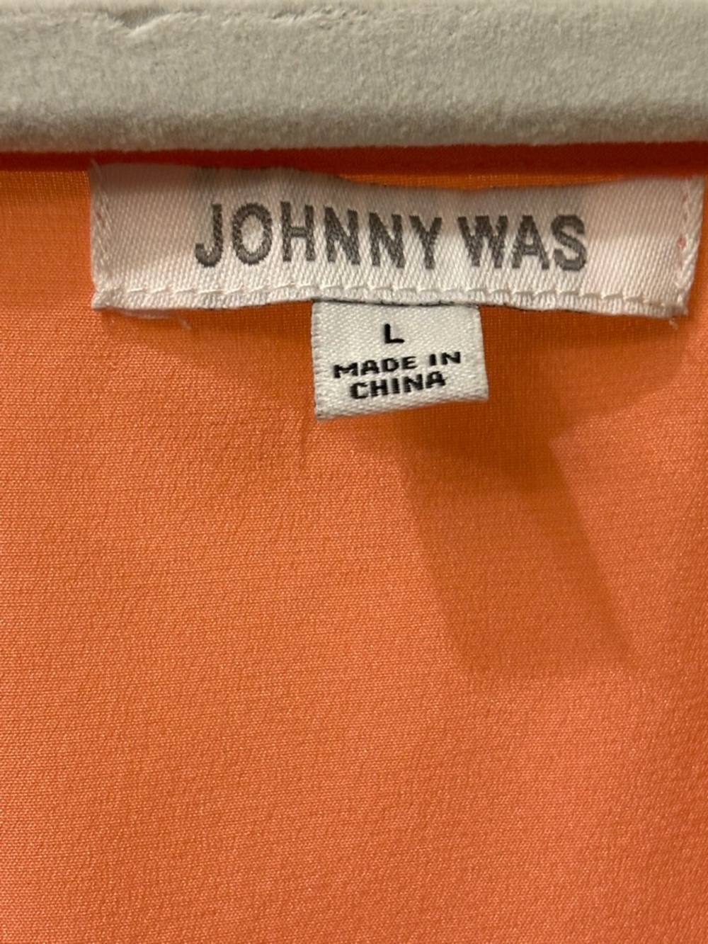 Johnny Was Silk Blend Camisole Size Large Coral Flowy Tank Top Boho - Picture 4 of 5